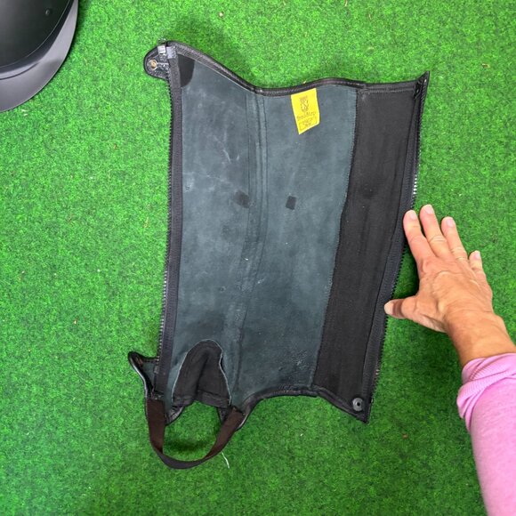 Tredstep Half Chaps. Size C15/L17 38/44 Dark Brown Leather - Picture 4 of 6